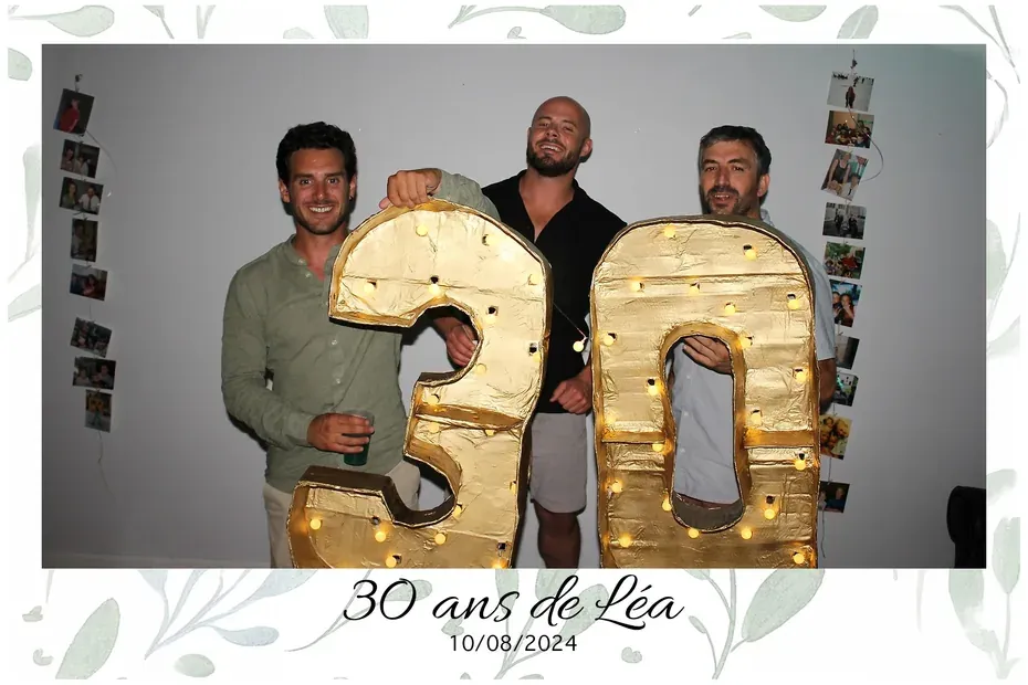 Masque d'impression photobooth, anniversaire : même soirée, seconde déclinaison